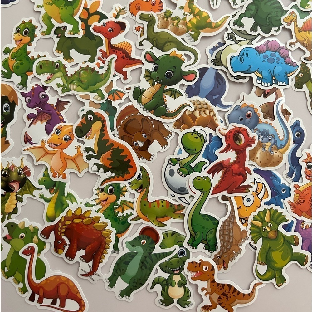 Dinosaur Stickers Pk Of 50 Brand New